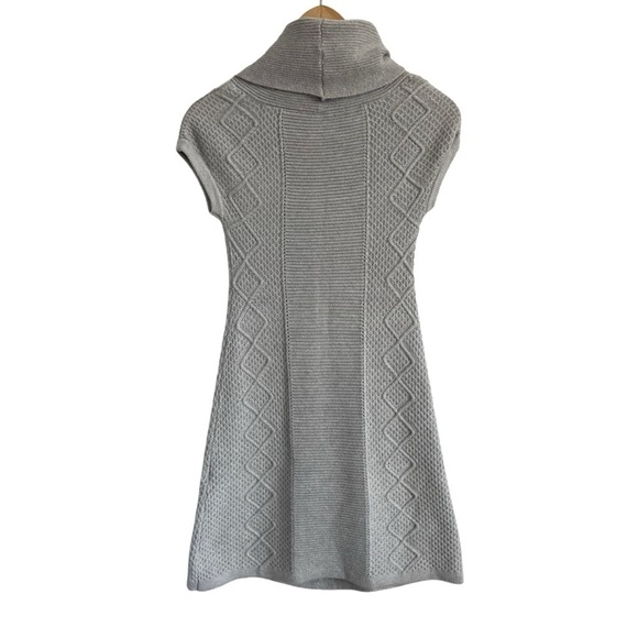 Rare Ladies Grey Sweater Dress with Short Sleeves extra small - Picture 2 of 4